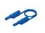 Safety Test Lead PVC Stackable 4mm Straight. Shrouded Plug to Straight. Shrouded Plug 2.5mm sq. 16A 1000VDC CATII (934088102) [MLS-WS 100/2,5 BLUE]