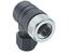 M12 Right Angle Female Circular Connector, A Code, 4 Pole, Screw Terminal, PG9 Cable Entry [RKCW 4/9]