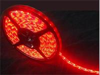 5m 12VDC Flexible 9.6W /m Waterproof 120 LED Strip SMD3528 IP54 in Red [LED 120R 12V IP54 PURE SIL 5MT]