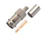 Inline BNC Socket • 75Ω • Crimp with Cable : 6.3mm RG59 [71K101-109A4]
