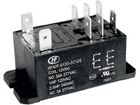 High Power Flange Mounted Sealed Relay Form 2C (2c/o) 12VDC 86 Ohm Coil 30A 250VAC (277VAC Max.) [HF92F-012D-2C21S]