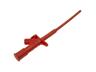 Safety Flexible Test 'Grabber' - 4mm Con. CATIII 10A/1KVAC- Red [XY-KLEPS2600E-RED]