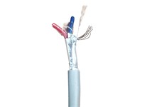 Mylar Screen Cable 1PR Core Size 1mm 300/500V OD.6.1 Cable Weight 44.2 KG/KM [CAB01PR-1,0MSCR]