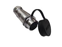 Circular Connector Metal Shield Series, 12 IP67 Push-Pull Cable End Receptacle 8 Pole Female Solder Terminal. 10A 200VAC. 8-12mm Cable OD [XY-CCM241-8S-II-1]