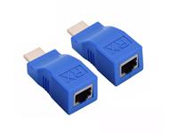 HDMI Extender 30M, Extends HDMI Over Single CAT5E/CAT6 RJ45 Network Cable, 3D and 1080P Support, Power Adapter Not Needed. Compliant with all HDMI Below - HDMI 1.4 [HDMI EXTENDER PST-30M HE30P]