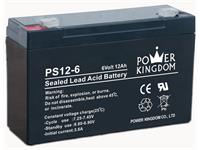 Rechargeable Battery 6V12AH (L=151 W=50 H=94mm) F1 Terminal 4.8mm 1.64Kg [BATT 6V12 PWK]