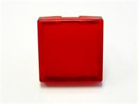 18x18mm Red Square Translucent Lens [T1818RD]