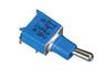 Tiny Washable Toggle Switch Single Pole ON-OFF-ON Right Angle Horizontal Mount Crimped Ground Pins [TL39W005000]