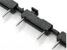 7.62 mm Black Insulator Jumper Male • Tin Plated [999-11-230-90]