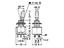 Toggle Switch • Form : DPDT-1-1 • 10A-125 VAC • Solder-Lug • Black-Cap • Standard-Lever Actuator [MS168BK]
