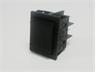 Large Rocker Switch • Form : DPST-1-0 • 16A-250 VAC • Solder Tag • 30x22mm • Black Curved Actuator • Marking : None [R2101-C2BB]