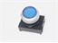 Push Button Actuator Switch Illuminated Momentary • Blue Raised Lens • Metallic Silver 30mm Bezel [P302MBS]