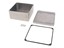 Diecast Aluminium Unpainted 120X120X59MM Flanged Lid Watertight - Silicone Rubber Around the Lid Perimeter [1590WUFL]