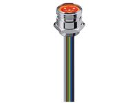 Circular Connector 7/8" Panel Male 3 Pole Front Mount Chassis Thread PG13,5 IP68 0,3m Cable Pigtail [RSF 30/13,5-05]