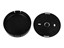 ABS Plastic Miniature Enclosure - Snap-Fit / Wall-Mount Round 80x20mm Unvented IP30 - Black [1551SNAP13BK]