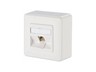 E-DAT Module 1 Port AP Cat.6A, Pure White [1309110002-E]