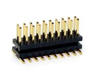 20 way 1.27mm PCB SMD DIL Pin Header with Locating Peg and Gold plated pins [506200]