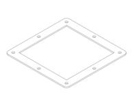 IP66 14 Gauge Box Connector Accessory for Type 4X Wireway Enclosure in 6x6 cm size [1487DKSS]