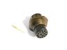 Circular Connector MIL-DTL-26482 Series 1 Style Bayonet Lock Cable End Receptacle, Male 15 Pole 14* #20/1* #16 Crimp Contact 7,5A/22A 600VAC/850VDC (KPSE01E-14-15P)(PT01E14-15P)(85101R1415P50) [MS3121E-14-15P]