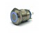 Vandal Resistant Push Button Switch 12mm Mom. Raised Button. Red Ring Led 12v - 1n/o 2A-36VDC - IP65-Stainls. Steel (Anti Vandal) [AVP12R-M1SCR12]