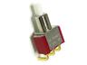 Push Button Switch • Momentary Snap Acting • Form : SPDT-1-(1) • 5A-120VAC/28VDC • Right-Angle-PCB-ThruHole • Standard-Lever Actuator [8701A4]