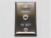 12VDC Rectangular vandal proof stainless steel Exit Switch [EXIT SW 19MM RCT]