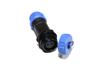 Circular Connector Plastic IP68 Screw Lock Female Cable End Receptacle 2 Poles 13A/250VAC 4-6,5mm Cable OD [XY-CC131-2S-I]