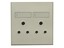 VETI 3V22TTVETI 3 Double RSA Socket 2x16A (100x100mm) Titanium [VETI 3V22TT]