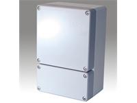 Dual-Chamber IP66 Diecast Aluminium Enclosure • aluTWIN • 240 x 160 x 103mm (L x W x H) [ROLEC AT160]