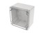 Polycarbonate 120x120x90mm IP66 Grey Body Clear Lid Enclosure [1554P2GYCL]