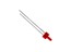 LED Diff Tower Flat Top 2mm Red Diffused 8MCD 50Deg [L-13ID]