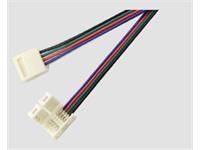 LED 10mm RGB Strip Connector on Cable with open end for Controller [LED RGB CON ON CABLE TO CNT IP54]