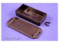 Miniature Flanged Lid Enclosure • ABS Plastic • 80mm x 40mm x 20mm • Black [1551KFLBK]