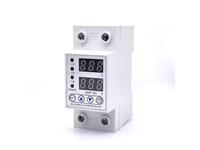 63A DIN Rail Adjustable Over Voltage/Under Voltage Protector. Under Voltage:140V-210V (Default:170). Over Voltage:240V-300V (Default : 270V) [BMT D/R 63A OVER/UNDER VOLT PROT]