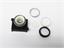 Push Button Actuator Illuminated Latching • White Flush Lens • Black 30mm Bezel [P301LW]