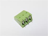 5mm Screw Clamp Terminal Block • 3 way • 16A - 250V • Straight Pins • Green [CLL5-3E]