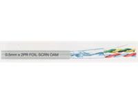Mylar Screen Cable 1PR Core Size 1mm 300/500V OD.6.1 Cable Weight 44.2 KG/KM [CAB01PR-1,0MSCR]