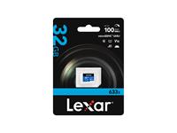 Lexar High Performance Blue Series Micro SD Card 32GB Class 10 Up To 100MB/s Read, 20MB/s Write Speed, MicroSDHC UHS-I, UHS Speed Class:U1, Speed (X-Rating):633x, Application Performance:A1 [LEXAR LMS0633032G-BNNNG]