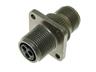 Circular Connector MIL-DTL-5015 Style Screw Lock Square. Flange Panel Receptacle with Rear Threaded 3 Pole #16 Contacts. Female Solder. 13A 500VAC/700VDC (MS3100A10SL-3S)(97-3100A-10SL-3S) [XY3100A-10SL-3S]