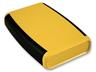 ABS Enclosure with Battery Door 147x89x24mm Soft Side Yellow [1553DYLBKBAT]