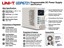 Programmable DC Power Supply 1CH 180W Resolution:10mV/1mA, O/P Voltage & Current: 0~60V / 0~8A, Display: 2.8Inch 4 Digit Display, RS-232, 255x87x174mm, 2.5kg [UNI-T UDP6721]