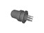 8 Way Male Cylindrical Socket With Screw Lock And Front Mount [09-3481-550-08]