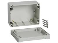ABS Enclosure 120 x 90 x 60mm Grey Watertight IP66 Recessed Lid for Membrane or Keypad for Indoor Use [1555FGY]