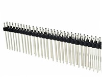 2.54MM 80 Way 2 Row x 40 PCB 1 Tier DIL Pin Header Straight Pins Length = 21MM With Gold plated pins [710801-21MM]
