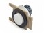 Push Button Actuator Non-Illuminated Momentary • White Raised Button • Black 35mm Flush Bezel [PB352MW]
