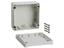 ABS Enclosure 120 x 120 x 60mm Grey Watertight IP66 Recessed Lid for Membrane or Keypad for Indoor Use [1555NGY]