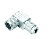 Circular Connector M16 Cable Female Right Angled 7 Pole DIN Screw Lock 8mm Cable Entry Shielded IP67 [99-5682-75-07]