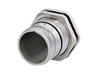 Circular Connector M23 Signal Panel Jam Nut Housing Male Thread. Rear Mounting. With Anti-Vibrating O Ring [7458000000]
