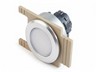Push Button Actuator Illuminated Latching • White Flush Lens • Metallic Silver 35mm Flush Bezel [P351LWS]