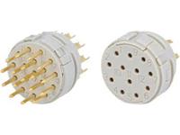 Circular Connector M23 Single. Male Solder Insert - 6 Pole - 6 x 2mm Contacts - 20A @ 630VAC Max. [7001906103]